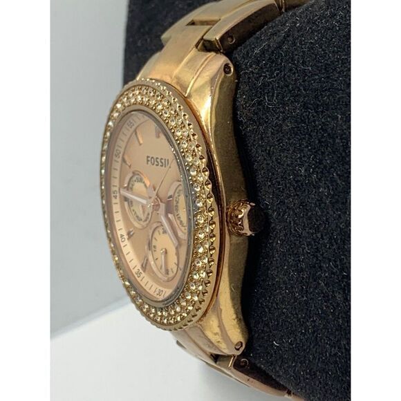 Fossil ES3003 Women's Rose Gold Stainless Steel Analog Dial Quartz Watch RU111 - Picture 3 of 11